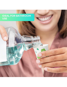 600 Vasos de Papel JOLLY PARTY 3oz Desechables Floral Verde 2