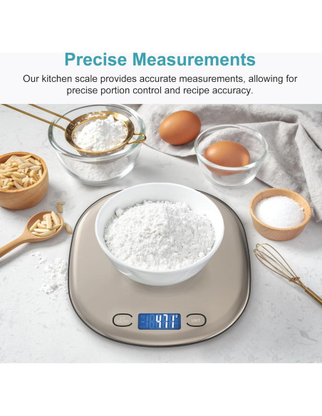 Báscula de Cocina Digital Ultrean 15kg Recargable LCD Acero Inoxidable Báscula de Cocina Digital Ultrean 15kg Recargable LCD Acero Inoxidable