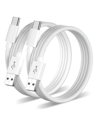 Cable USB-C trenzado 3 m Somzu 2-Pack Carga Rápida iPhone 16