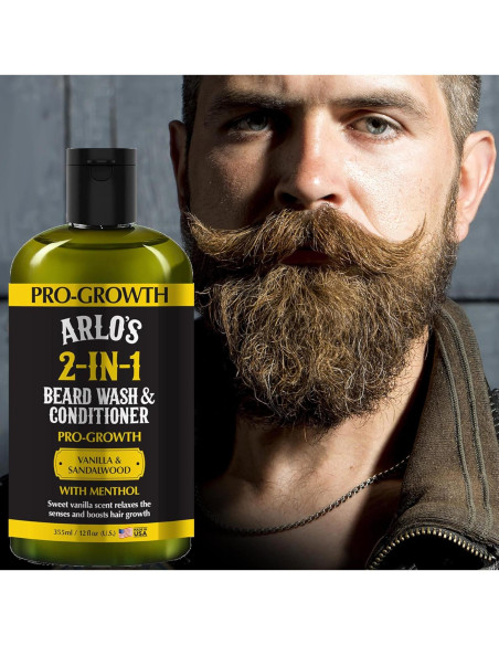 Champú y Acondicionador para Barba Arlo 2 en 1 Sándalo 340 ml Champú y Acondicionador para Barba Arlo 2 en 1 Sándalo 340 ml