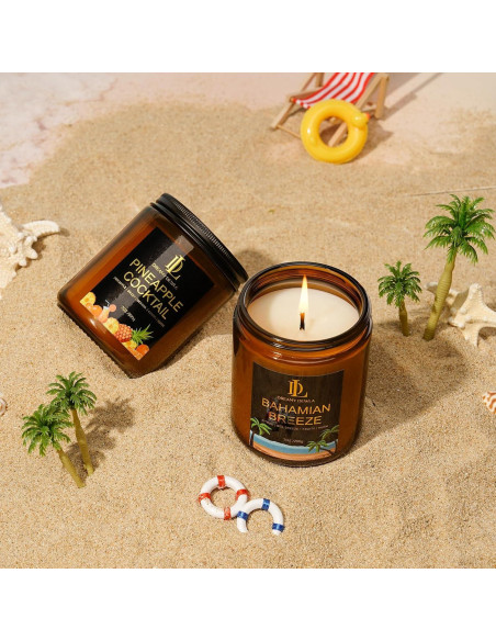 Juego de 6 Velas Aromáticas de Soja DL DREAMY DEWLA 1190g Juego de 6 Velas Aromáticas de Soja DL DREAMY DEWLA 1190g