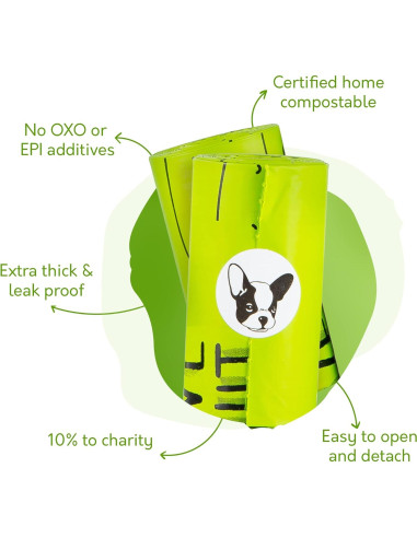 Bolsas de Poop Compostables G.A.S 240 Unidades 100% Ecológicas