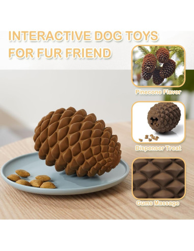 Juguete Interactivo para Perros Mitocapy Piña Dispensador de Golosinas
