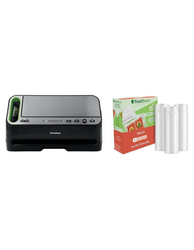 Sellador al Vacío FoodSaver V4400 2-en-1 con Rollos 20' x 20 cm