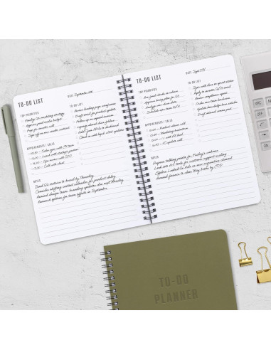Cuaderno de Tareas ZICOTO Verde 120 Páginas Sin Fecha