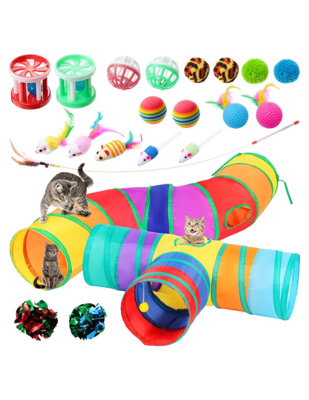 Conjunto de Juguetes para Gatos Wettarn 22 Piezas Colorido Conjunto de Juguetes para Gatos Wettarn 22 Piezas Colorido