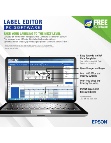 Impresora de Etiquetas Industrial Epson LABELWORKS LW-Z5000PX-R Kit Completo