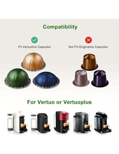 Tapas de Aluminio para Cápsulas Nespresso Vertuo Clinuse 61mm - 100 Piezas
