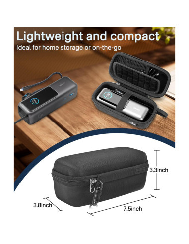 Funda Dura RAIACE para Batería Externa Anker 25,000mAh - Negro