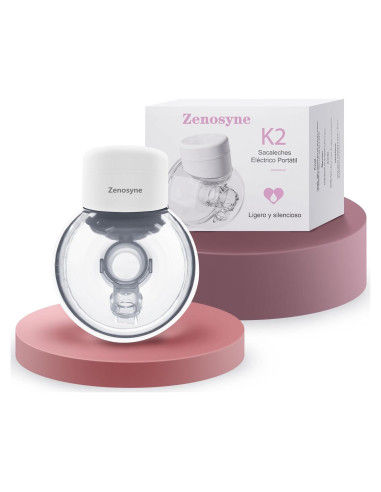 Extractor de Leche Eléctrico Zenosyne K2, Inalámbrico, 4 Modos