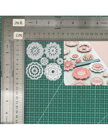 Troquel de Metal MCPOOX para Flores 20.8 x 8.1 cm Scrapbooking