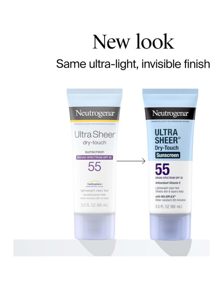 Protector Solar Neutrogena Ultra Sheer SPF 55 89 ml Viaje Protector Solar Neutrogena Ultra Sheer SPF 55 89 ml Viaje