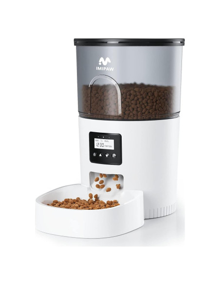 Dispensador Automático de Comida IMIPAW 3L con Temporizador Dispensador Automático de Comida IMIPAW 3L con Temporizador
