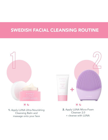Limpiador Facial Espumoso FOREO LUNA 2.0 - 19ml Vegano