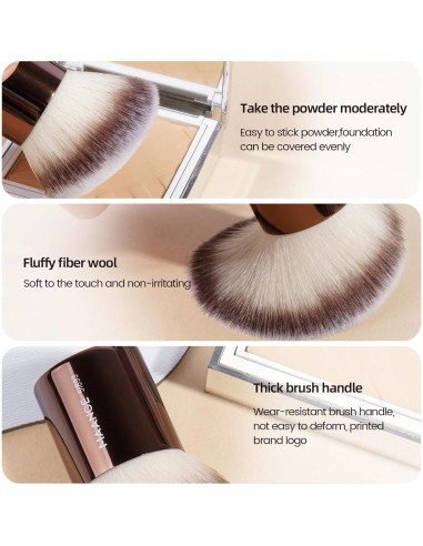 Conjunto de Brochas de Maquillaje 20 Pcs MAANGE Café