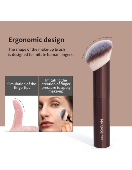 Conjunto de Brochas de Maquillaje 20 Pcs MAANGE Café Conjunto de Brochas de Maquillaje 20 Pcs MAANGE Café