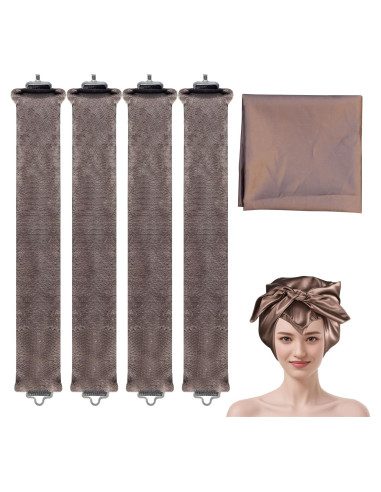 Rulos de Satén Sin Calor YUJHON para Cabello Largo - Blowout Nocturno