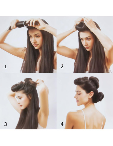 Rulos de Satén Sin Calor YUJHON para Cabello Largo - Blowout Nocturno