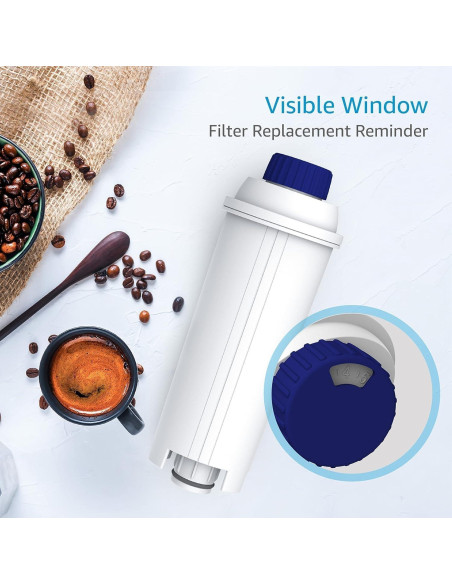 Filtro de Agua AQUA CREST para Cafetera DeLonghi - Paquete de 2 Filtro de Agua AQUA CREST para Cafetera DeLonghi - Paquete de 2
