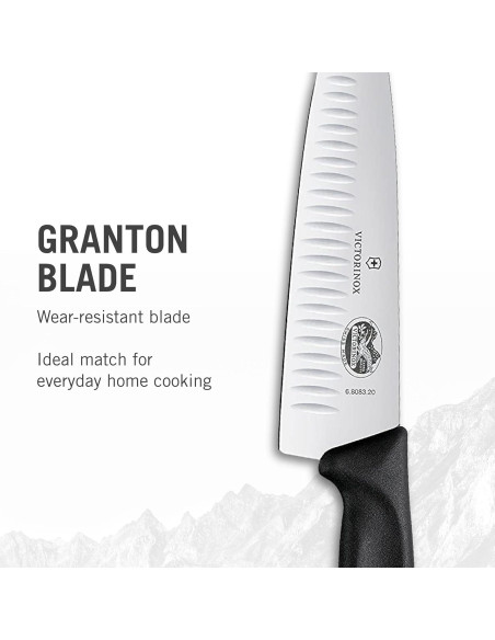 Cuchillo de Chef Victorinox Swiss Classic 20.3 cm Bisel Granton Cuchillo de Chef Victorinox Swiss Classic 20.3 cm Bisel Granton