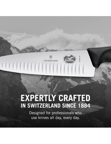 Cuchillo de Chef Victorinox Swiss Classic 20.3 cm Bisel Granton