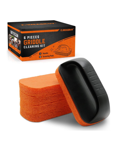 Kit de limpieza de plancha AWEASROY 6 piezas - almohadillas y mango