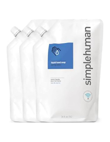 Recarga Jabón Líquido Hidratante Simplehuman 3x1L Agua Manantial Recarga Jabón Líquido Hidratante Simplehuman 3x1L Agua Manantial