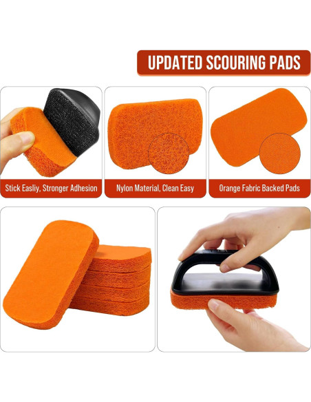 Kit de limpieza de plancha AWEASROY 6 piezas - almohadillas y mango Kit de limpieza de plancha AWEASROY 6 piezas - almohadillas y mango