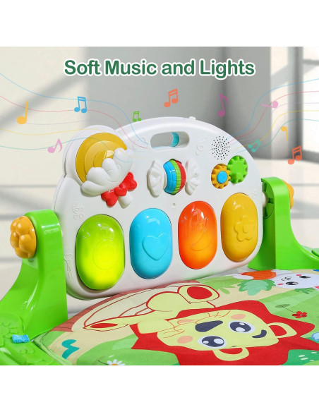 Alfombra de Juego para Bebés Cute Stone con Piano Musical Alfombra de Juego para Bebés Cute Stone con Piano Musical