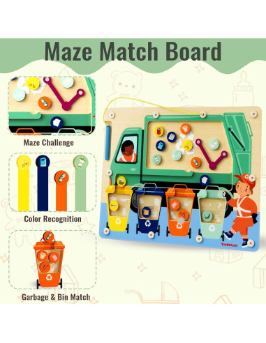 Juego de Clasificación Magnético de Madera TOP BRIGHT 3-5 Años