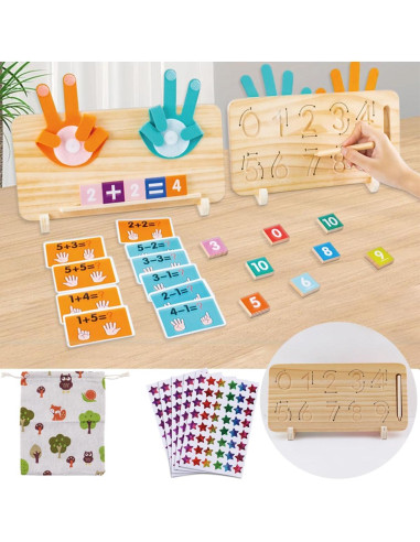 Juguete Educativo Montessori Wunzkii Números 11 Bloques