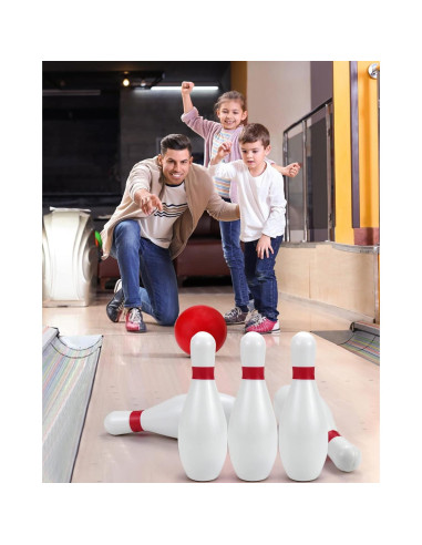 Juego de Bolos para Niños Phobby - 10 Bolos de Espuma y 2 Pelotas