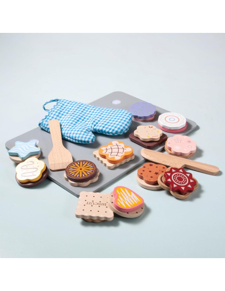 Juego de Cocina de Galletas de Madera MONT PLEASANT 28 Piezas Juego de Cocina de Galletas de Madera MONT PLEASANT 28 Piezas