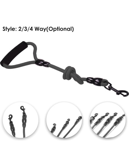 Acoplador para Paseo Petyoung 4 Vías Cuerda Nylon Resistente Acoplador para Paseo Petyoung 4 Vías Cuerda Nylon Resistente