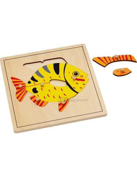 Rompecabezas de Pescado Montessori Elite 24x24 cm para Niños Rompecabezas de Pescado Montessori Elite 24x24 cm para Niños
