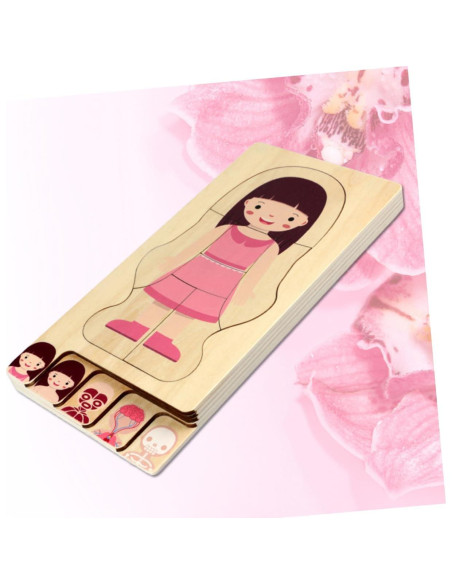 Rompecabezas Educativo de Cuerpo Humano de Madera 30x14 cm Rompecabezas Educativo de Cuerpo Humano de Madera 30x14 cm