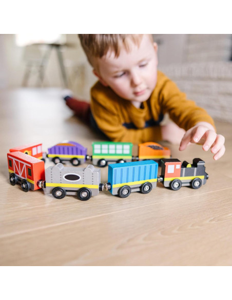 Tren Magnético de Madera Melissa & Doug - 8 Piezas Tren Magnético de Madera Melissa & Doug - 8 Piezas