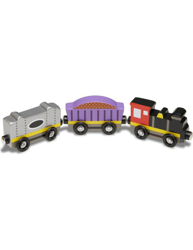 Tren Magnético de Madera Melissa & Doug - 8 Piezas