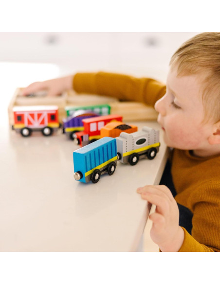 Tren Magnético de Madera Melissa & Doug - 8 Piezas Tren Magnético de Madera Melissa & Doug - 8 Piezas