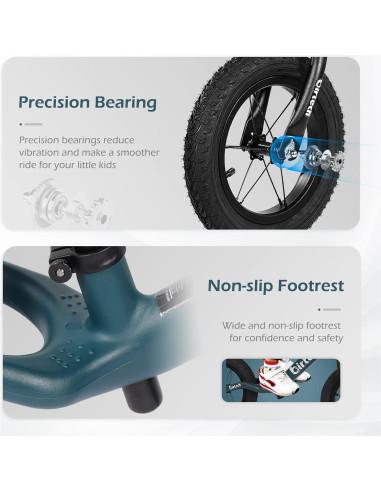 Bicicleta de Equilibrio Birtech KB043 12" Verde para Niños