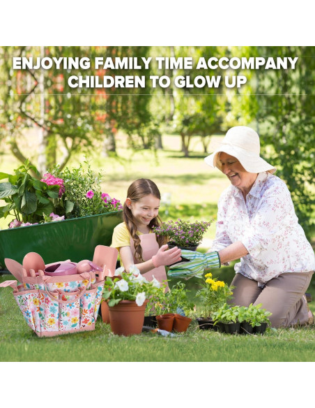Juego de Jardinería para Niños Qtioucp 14 Piezas Rosa Juego de Jardinería para Niños Qtioucp 14 Piezas Rosa