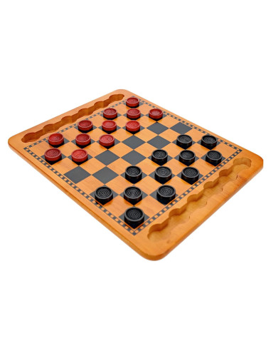 Juego de Damas de Madera WE Games 36.83x29.21 cm 24 Piezas