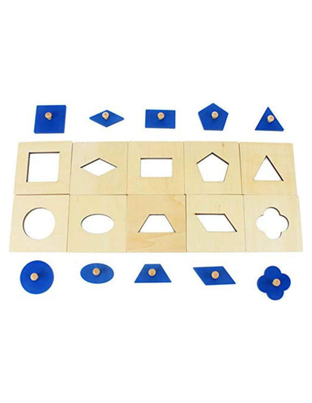 Juguete de Cognición DANNI Montessori Geometría Madera 3+ Juguete de Cognición DANNI Montessori Geometría Madera 3+