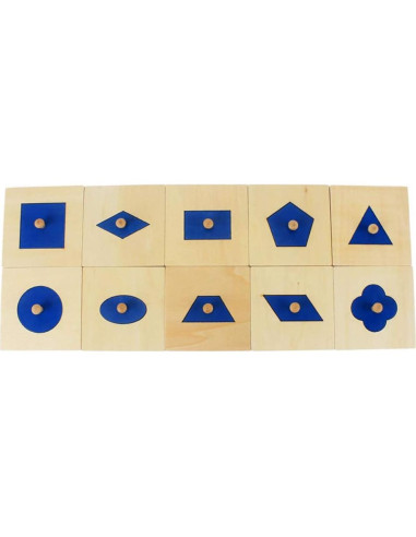 Juguete de Cognición DANNI Montessori Geometría Madera 3+