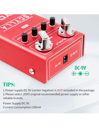 Pedal Compresor para Bajo JOYO R-27 SCYLLA, Bajo Ruido