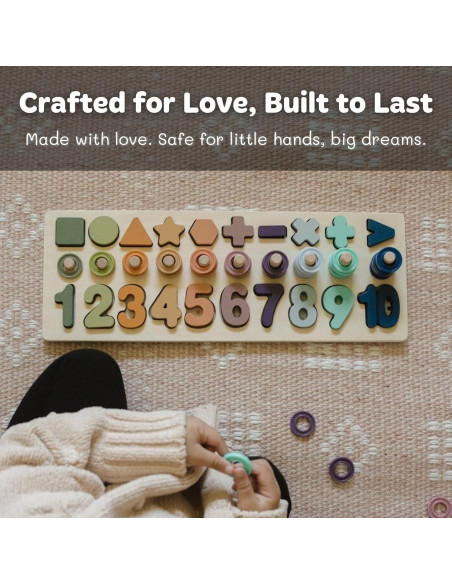 Juguetes de Madera Montessori BEKILOLE para Niños 3 Años Juguetes de Madera Montessori BEKILOLE para Niños 3 Años