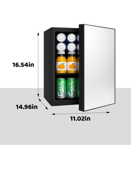 Refrigerador Mini DollarDash 0.9 Pies Cúbicos Espejado Refrigerador Mini DollarDash 0.9 Pies Cúbicos Espejado