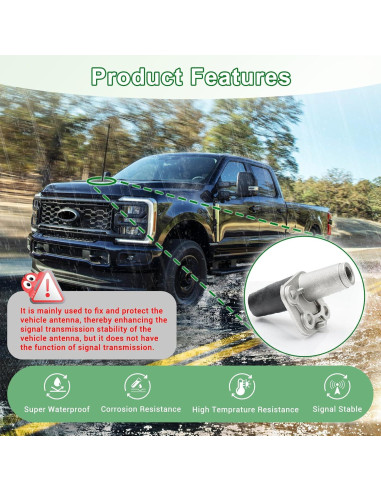 Soporte de Base de Antena KUTTOLE para Ford F-250/F-350 2017-2021