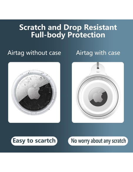 Estuche Protector MOZOTER para AirTag IPX8 a prueba de agua Estuche Protector MOZOTER para AirTag IPX8 a prueba de agua