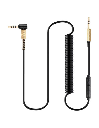 Cable de Audio Enrollado FAAEAL 1.3m a 2.5m con Micrófono